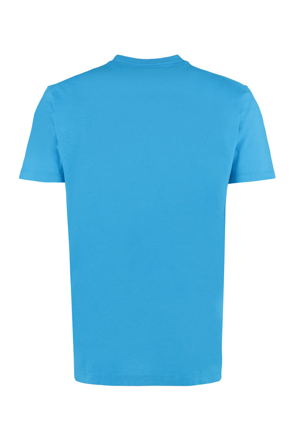 T-shirt in cotone stretch con stampa-1